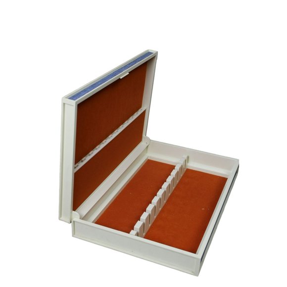 Large Plastic Silverware Storage Box with a Floral Design - Picture 12 of 12